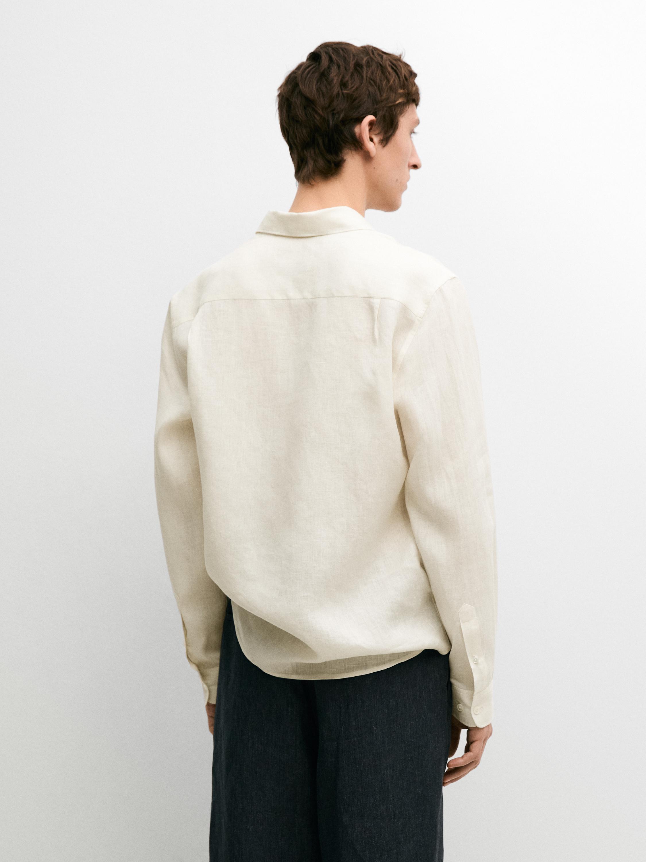 Extra fine regular fit linen shirt